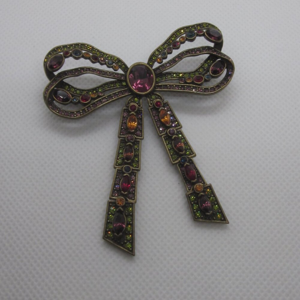 Heidi Daus Articulated Bow Brooch - Picture 3 of 5